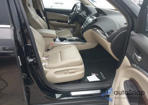 2017 Acura Mdx Technology Package z USA, uszkodzony, nr VIN 5J8YD4H56HL001180